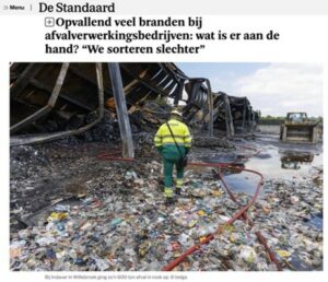 Recyclagesector brandgevaar